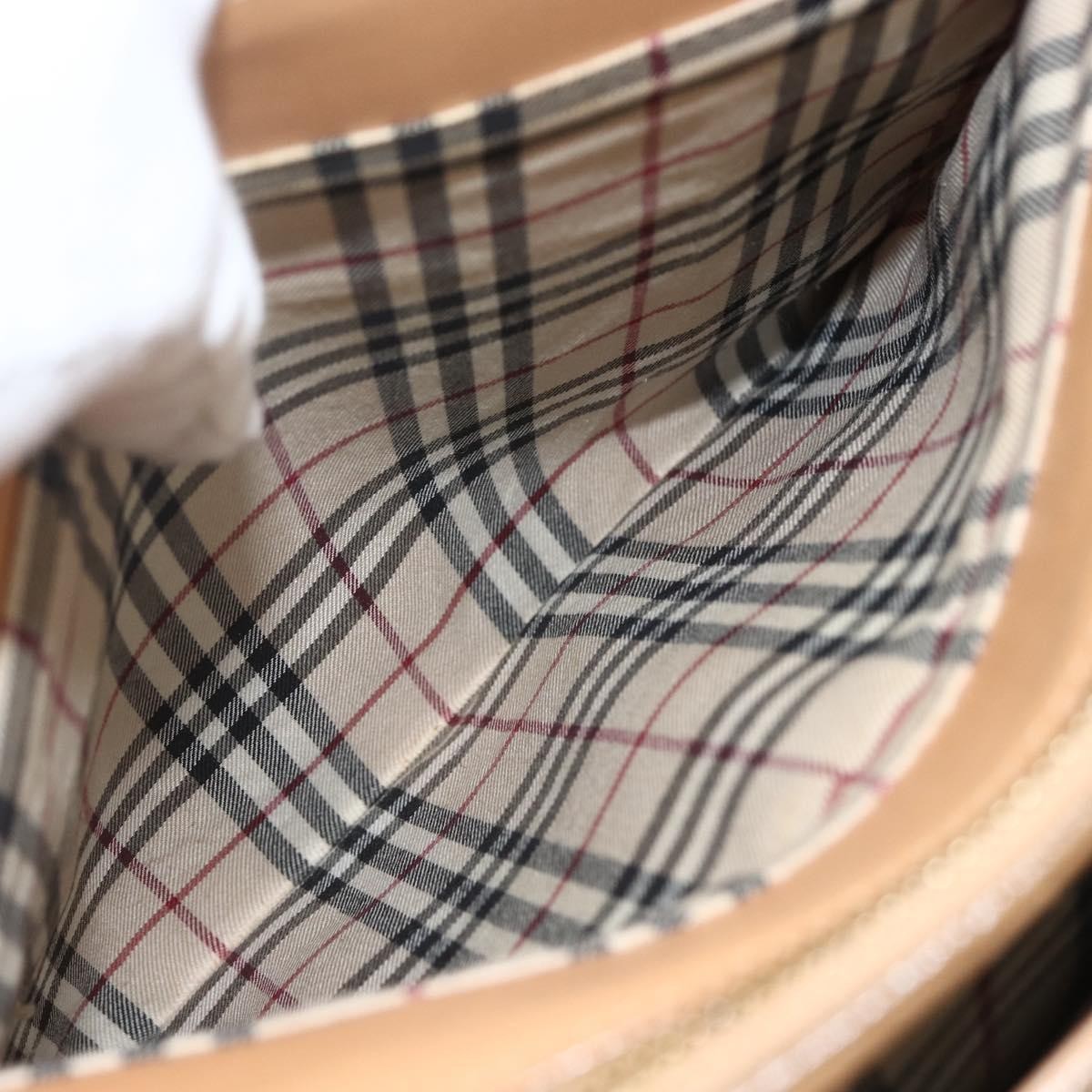 Burberry Vintage Handbag Leather, BEIGE, LEATHER, Handbag