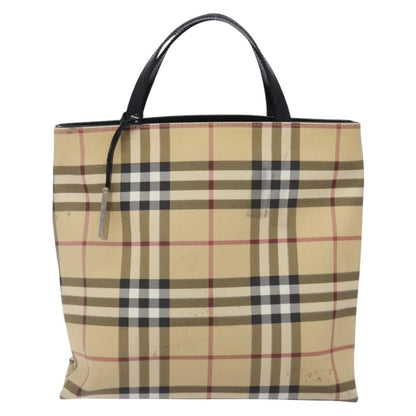 Burberry Nova Check Tote canvas check pattern, BEIGE, CANVAS, Tote bag