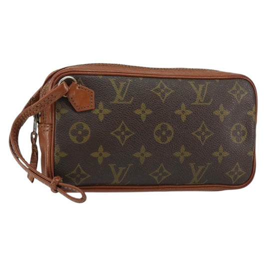 Louis Vuitton Pochette Sports Monogram Canvas, BROWN, CANVAS, Clutche & pouche