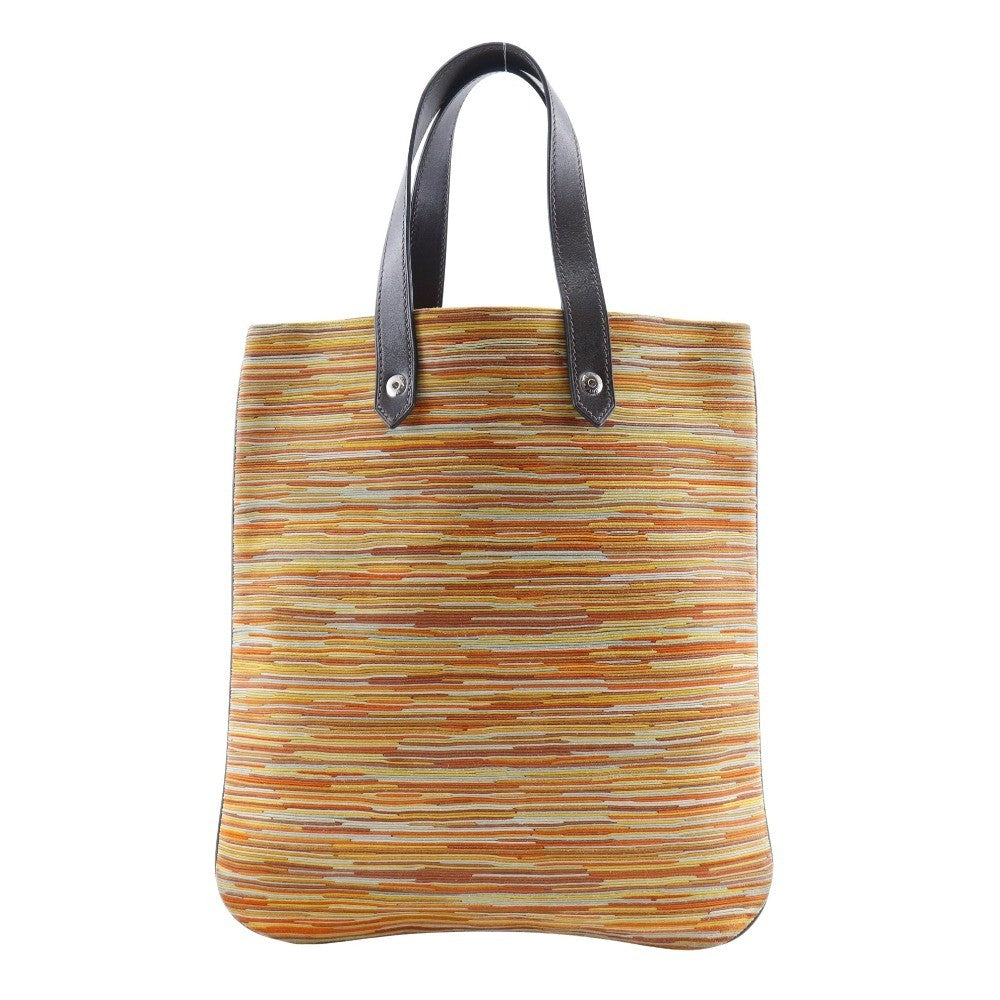 Hermes Ahmedabad Tote Canvas, ORANGE, CANVAS, Tote bag