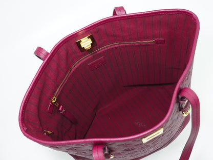 Louis Vuitton Citadine Handbag Monogram Empreinte Leather, BURGUNDY, LEATHER, Handbag