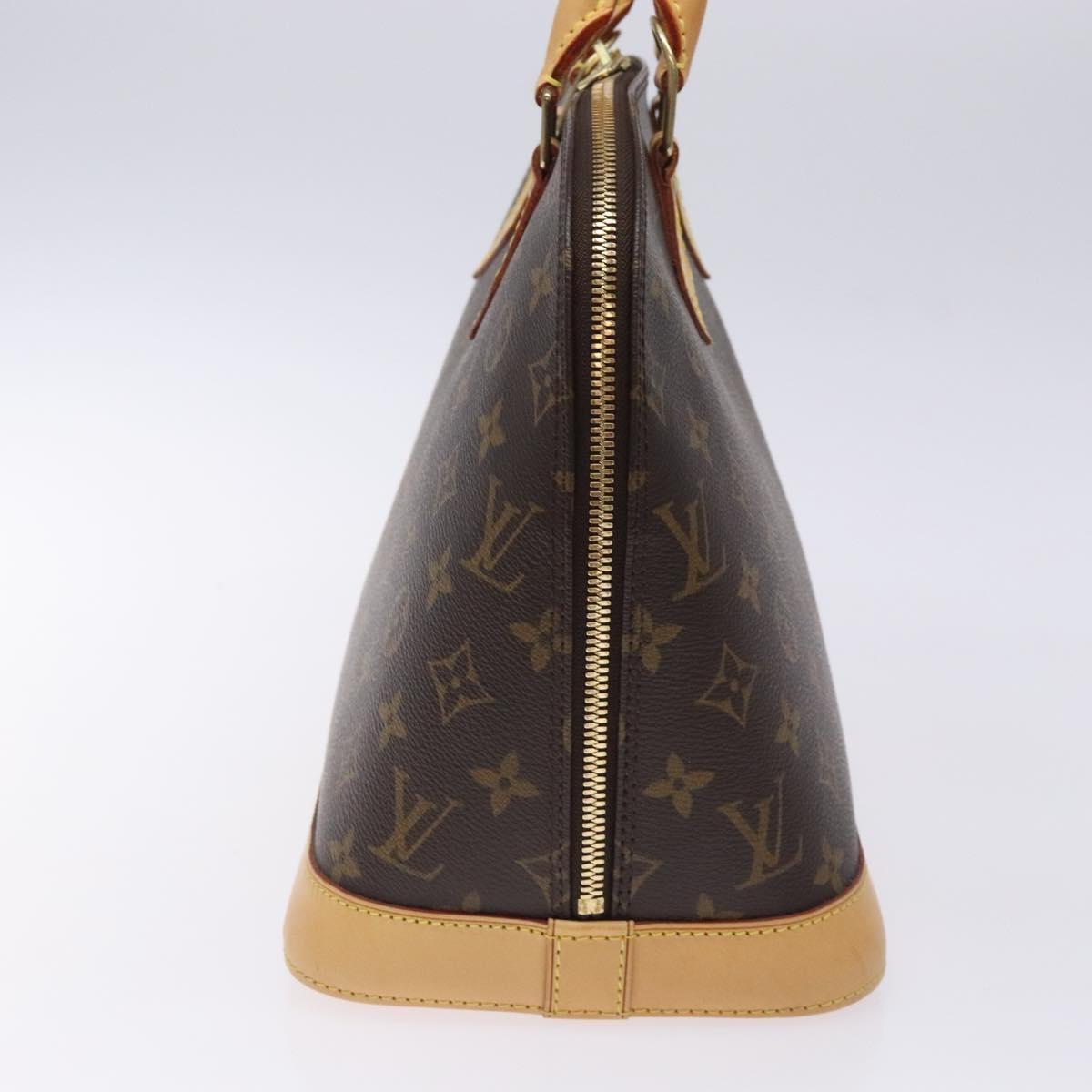 Louis Vuitton Vintage Alma Handbag Monogram Canvas, BROWN, CANVAS, Handbag