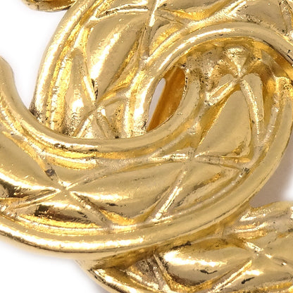 Chanel CC Clip-On Earrings Quilted Metal, GOLD, GOLD_PLATED, Earrings