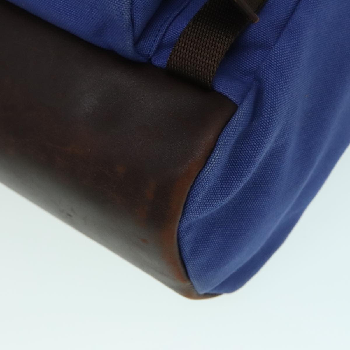 Prada Logo Backpack Canvas, BLUE, CANVAS, Backpack