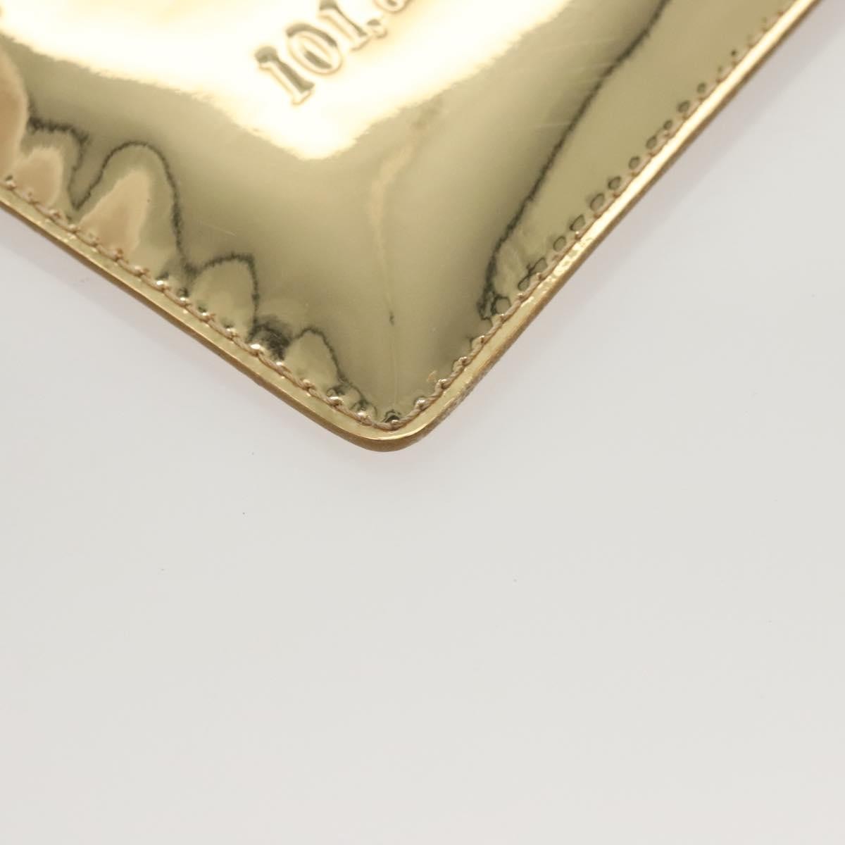 Louis Vuitton Pochette Plate Monogram mirror, GOLD, CANVAS, Clutche & pouche