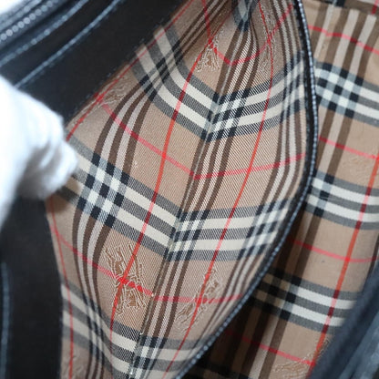 Burberry Vintage Handbag Leather, BLACK, LEATHER, Handbag