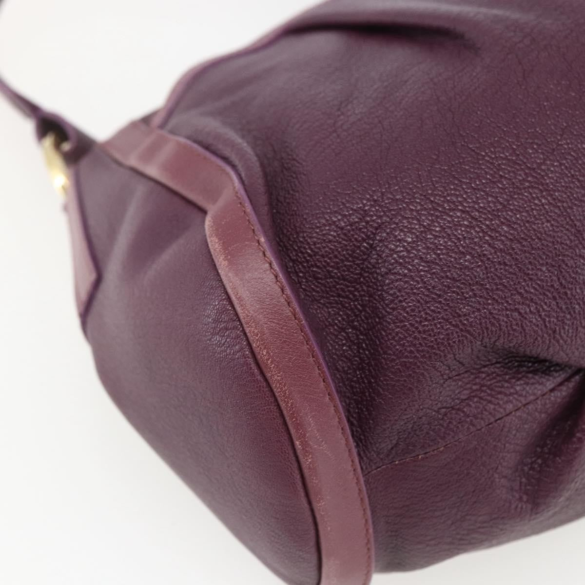 Bvlgari Chandra Satchel Leather, PURPLE, LEATHER, Shoulder bag