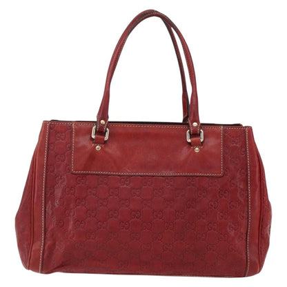 Gucci Vintage tote Leather, RED, LEATHER, Tote bag