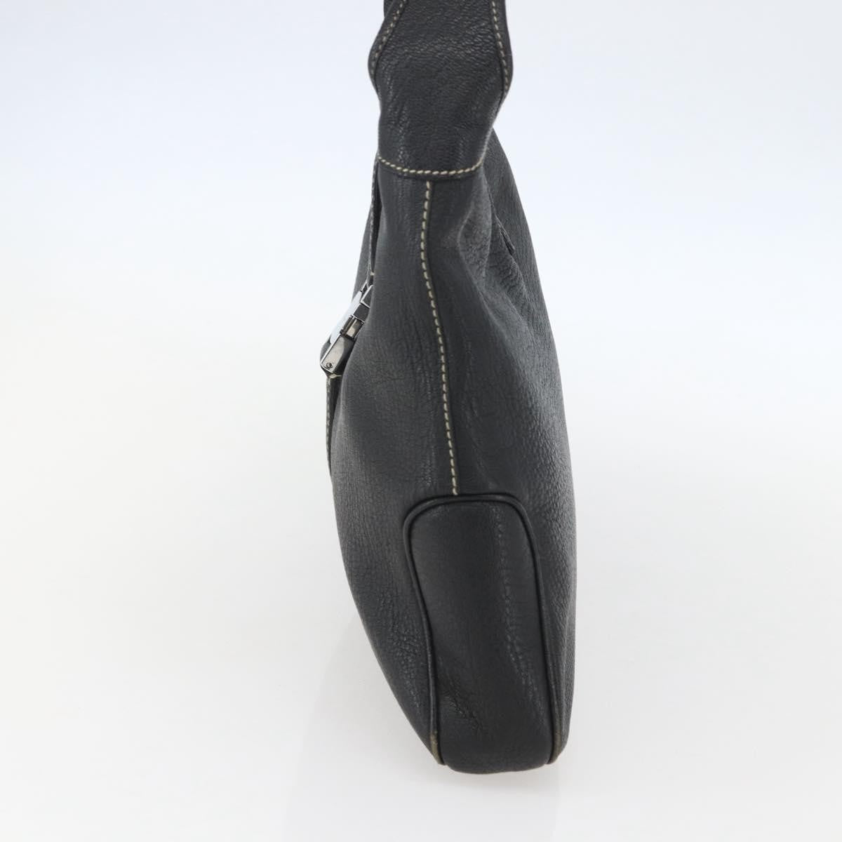 Salvatore Ferragamo Vintage Shoulder Bag Leather, BLACK, LEATHER, Shoulder bag