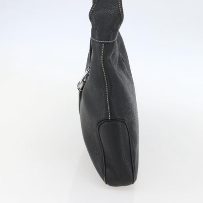 Salvatore Ferragamo Vintage Shoulder Bag Leather, BLACK, LEATHER, Shoulder bag