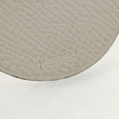 Hermes Breloque Bag Charm Metal, WHITE, LEATHER, Charms and Keychains