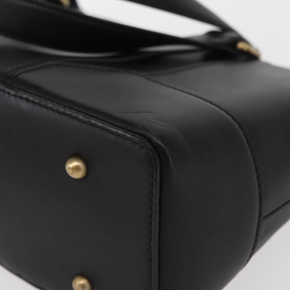 Burberry Vintage tote bag Leather, BLACK, LEATHER, Tote bag