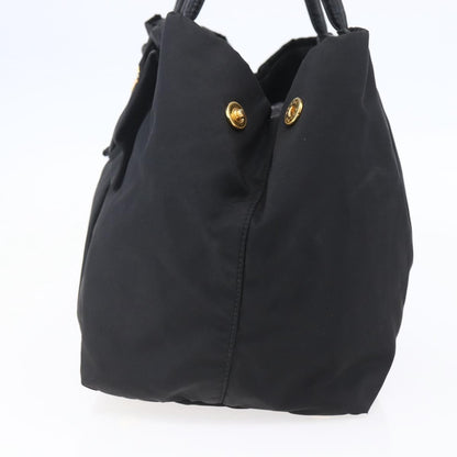 Prada Bow Tote Tessuto, BLACK, NYLON, Handbag