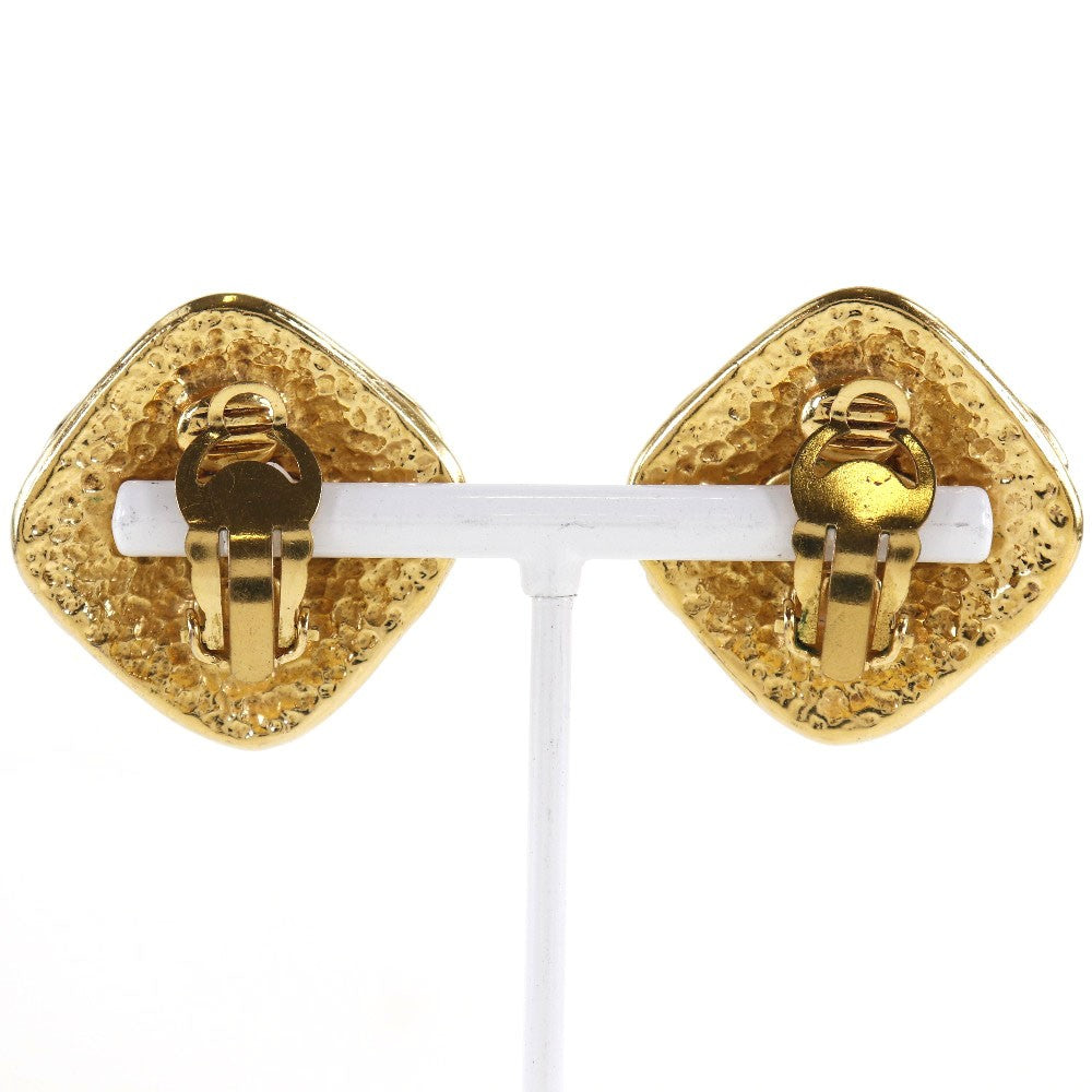 Chanel Vintage CC Clip-On Earrings Metal, GOLD, GOLD_PLATED, Earrings