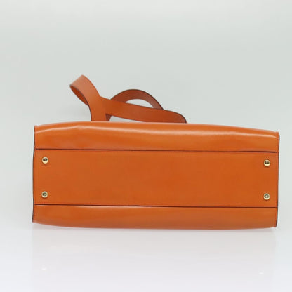Celine Tote bag Leather, ORANGE, LEATHER, Tote bag