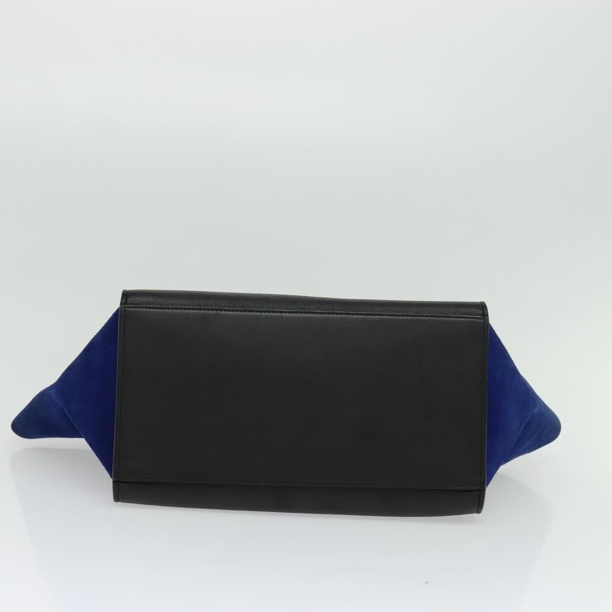 Celine Tricolor Trapeze Bag Leather, BEIGE, LEATHER, Handbag