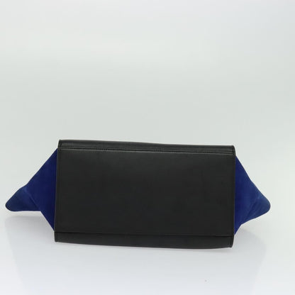 Celine Tricolor Trapeze Bag Leather, BEIGE, LEATHER, Handbag