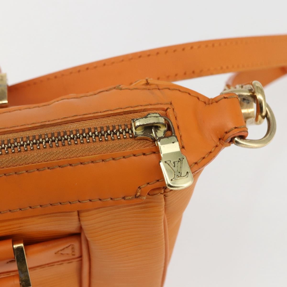 Louis Vuitton Danura Handbag Epi, ORANGE, LEATHER, Handbag