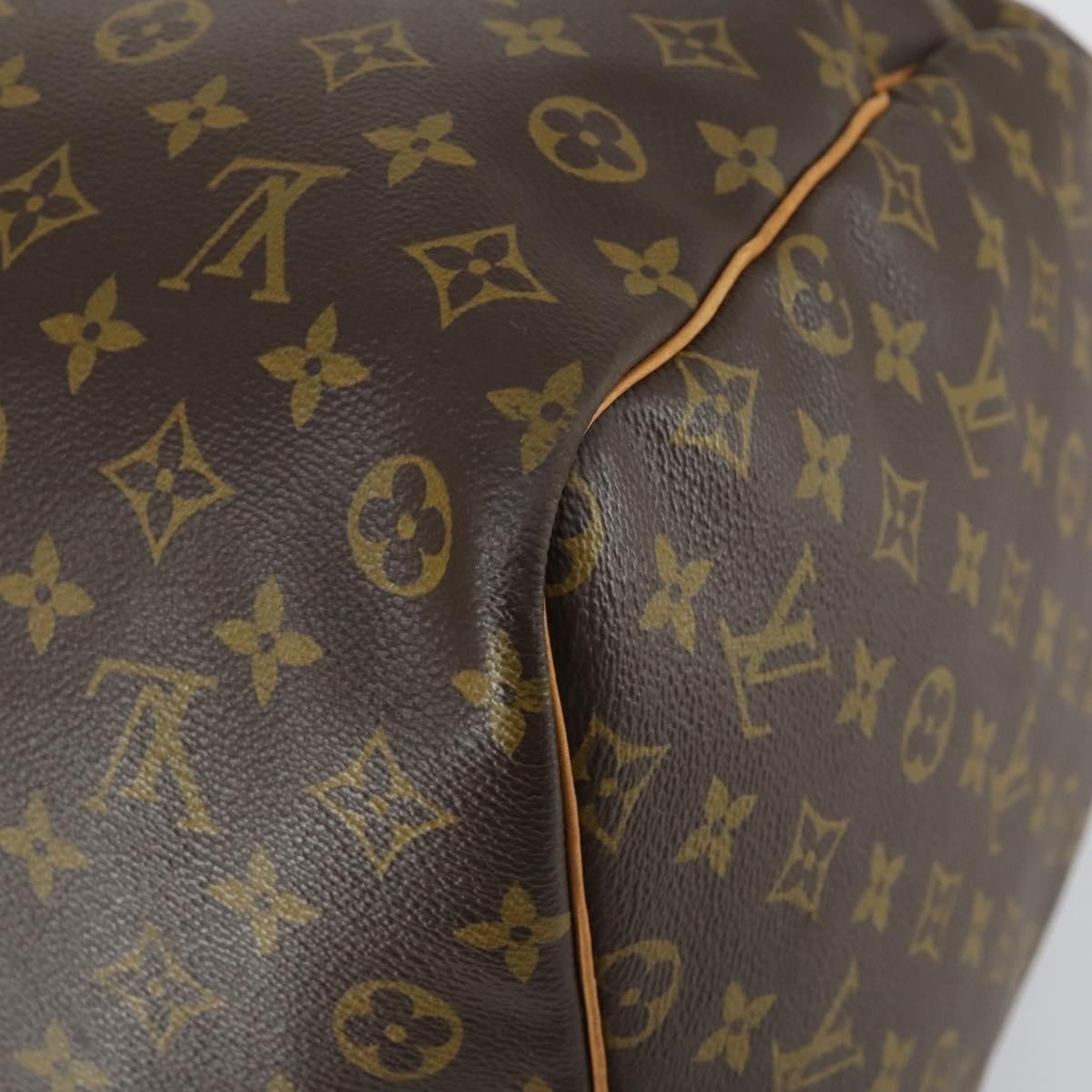 Louis Vuitton Keepall Bag Monogram Canvas, BROWN, CANVAS, Travel bag
