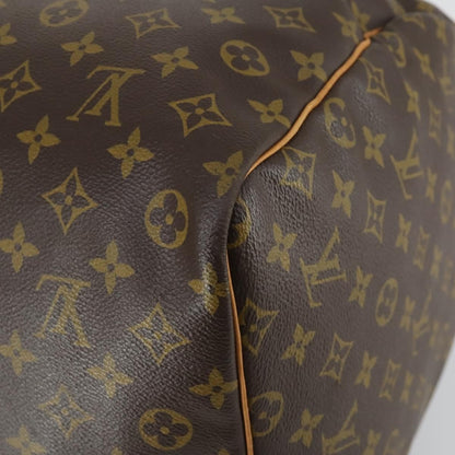 Louis Vuitton Keepall Bag Monogram Canvas, BROWN, CANVAS, Travel bag