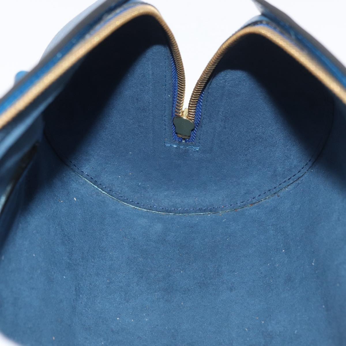 Louis Vuitton Soufflot Handbag Epi Leather, Blue, Leather, Handbag