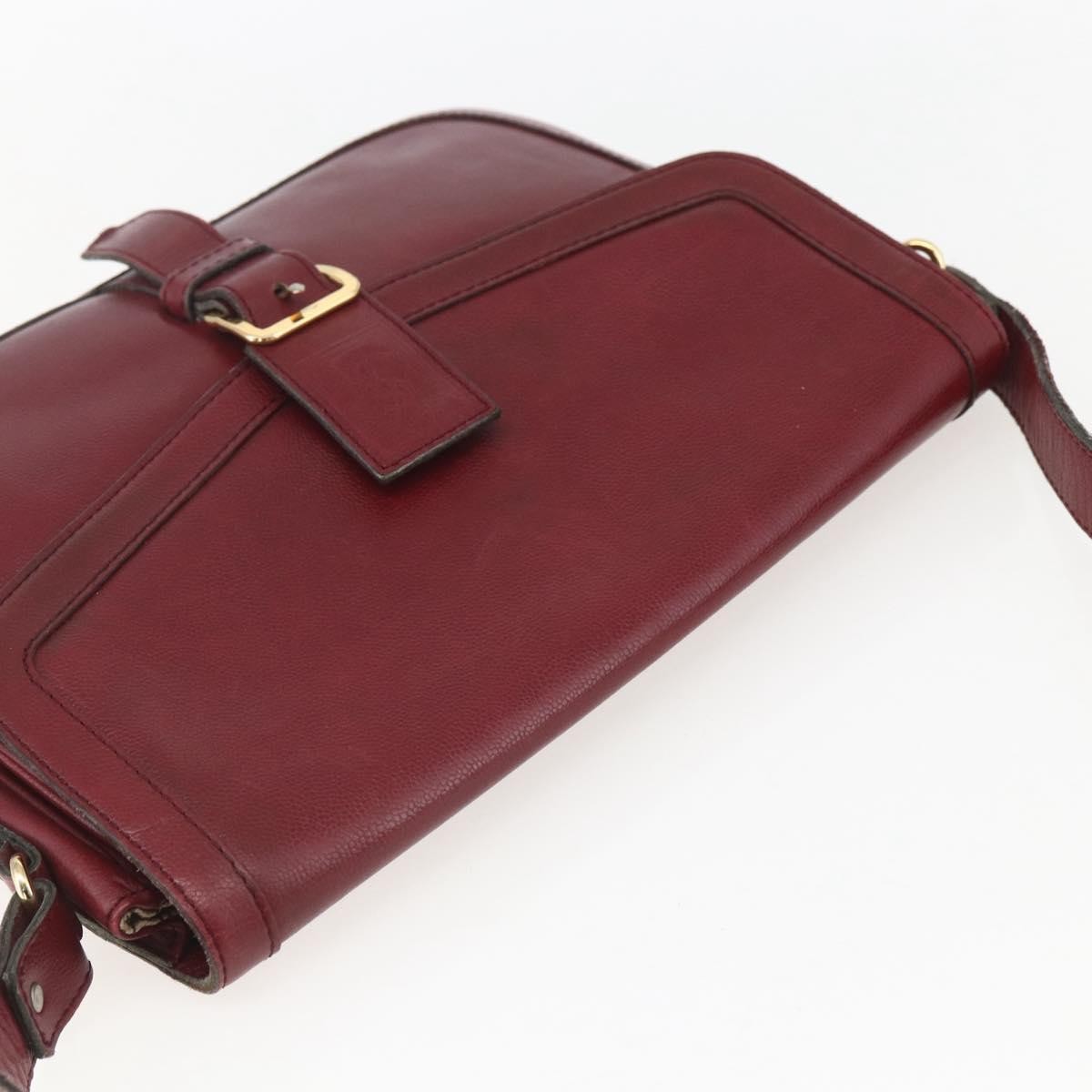 Saint Laurent Vintage Shoulder Bag Leather, RED, LEATHER, Shoulder bag