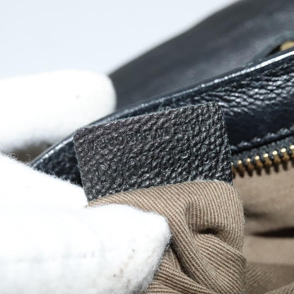 Chloe Elsie Satchel Leather, BLACK, LEATHER, Handbag