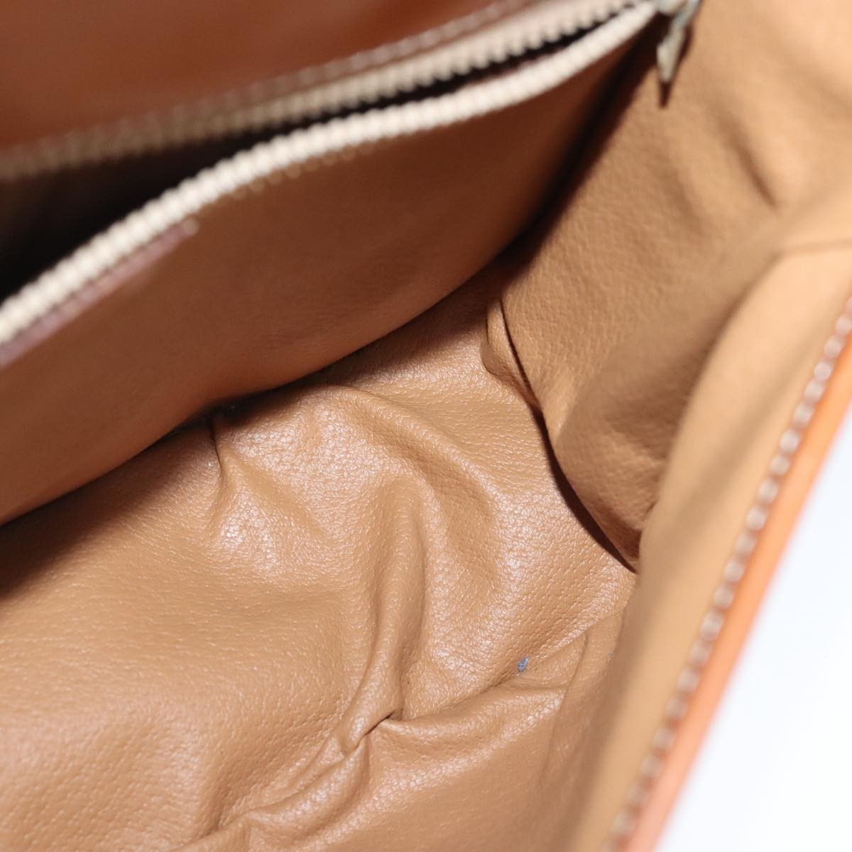 Celine Vintage Macadam Shoulder Bag Canvas and Leather, Brown, Canvas, Shoulder Bag