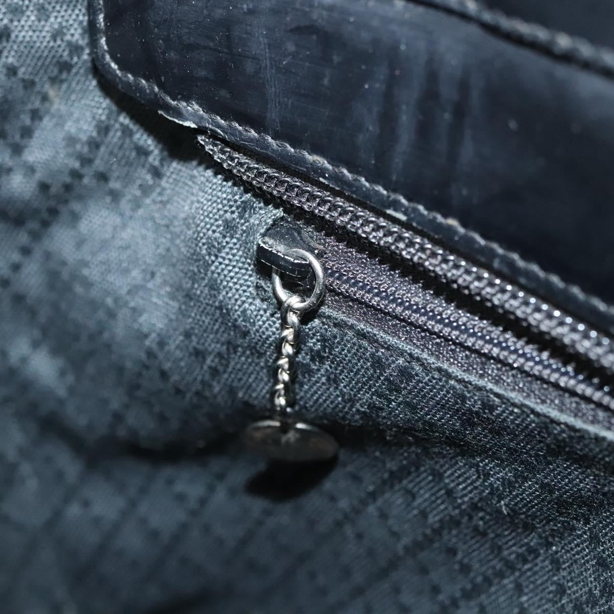 Gucci Vintage Bamboo Handle Tote Canvas, BLACK, CANVAS, Tote bag