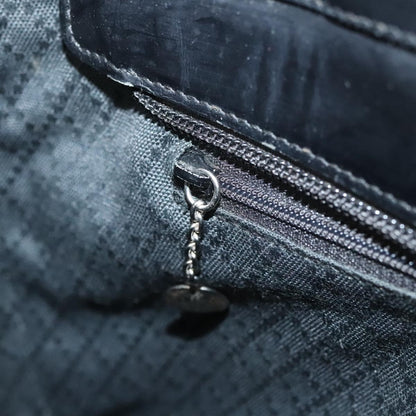 Gucci Vintage Bamboo Handle Tote Canvas, BLACK, CANVAS, Tote bag