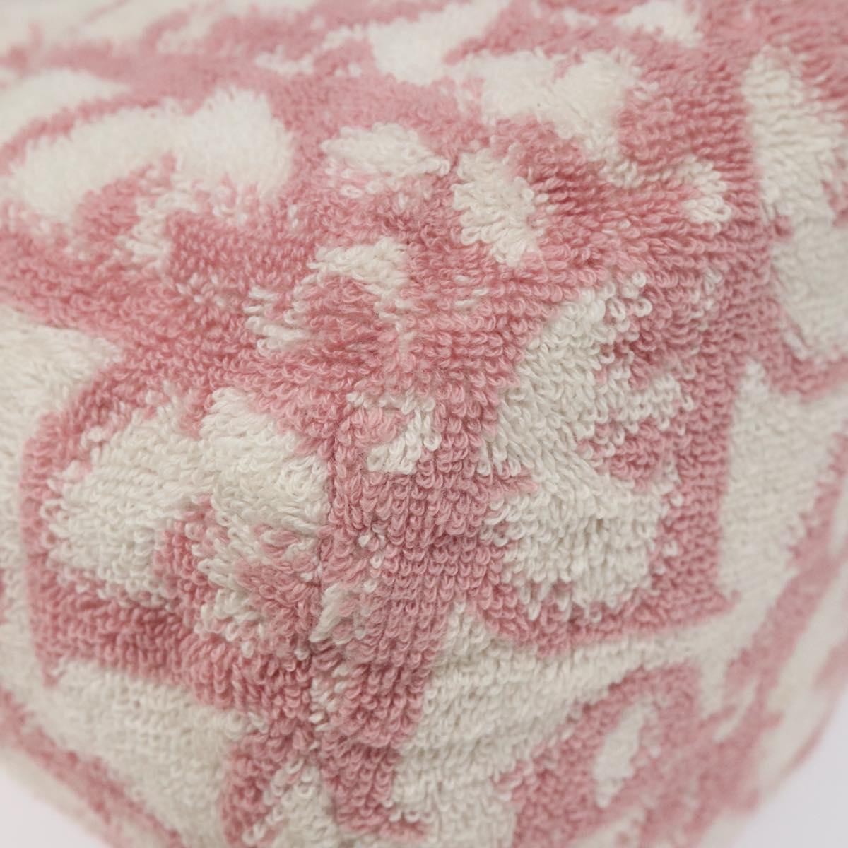 Christian Dior Vintage Trotter Pouch Pile, PINK, COTTON, Clutche & pouche