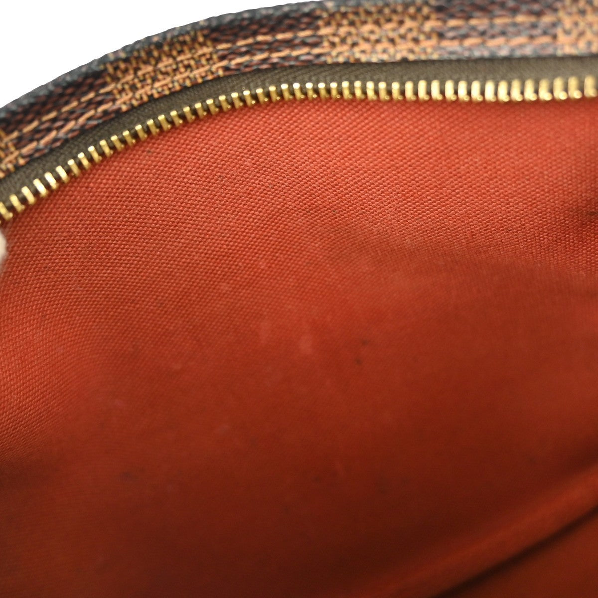 Louis Vuitton Trousse Make Up Bag Damier Canvas, BROWN, CANVAS, Clutche & pouche