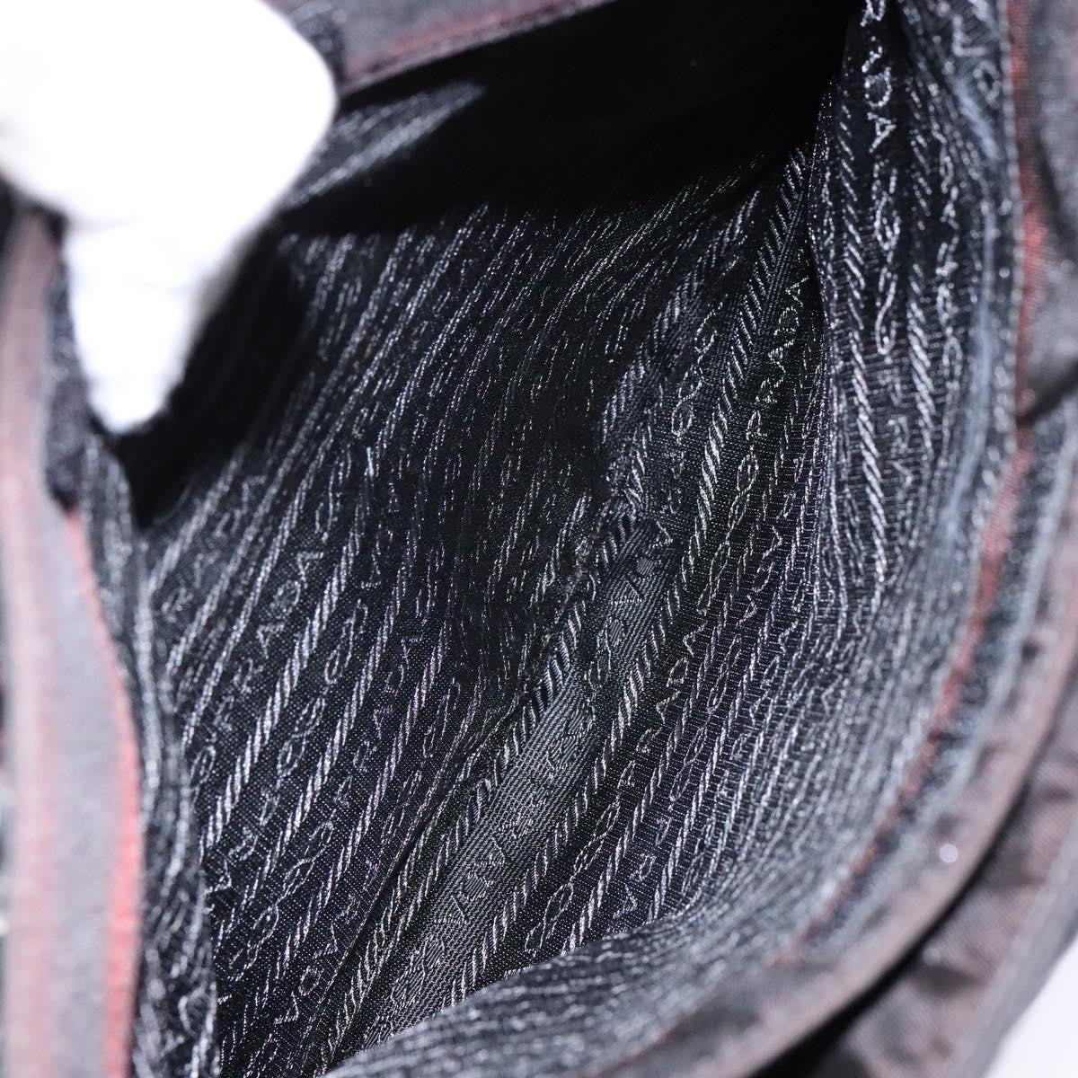 Prada Resin Handle Tote Tessuto, BLACK, NYLON, Tote bag