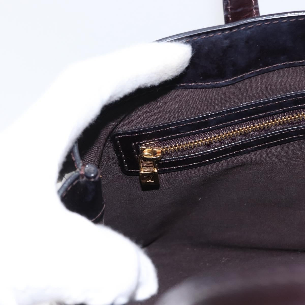 Louis Vuitton Wilshire Handbag Monogram Vernis, BURGUNDY, PATENT_LEATHER, Tote bag