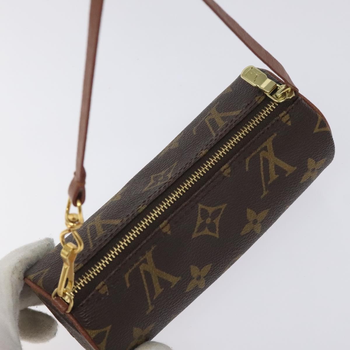 Louis Vuitton Papillon Pochette Monogram Canvas, BROWN, CANVAS, Handbag