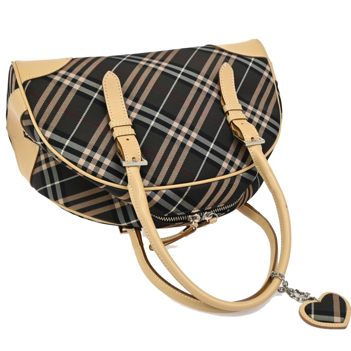 Burberry Blue Label Handbag Canvas, BLACK, CANVAS, Handbag