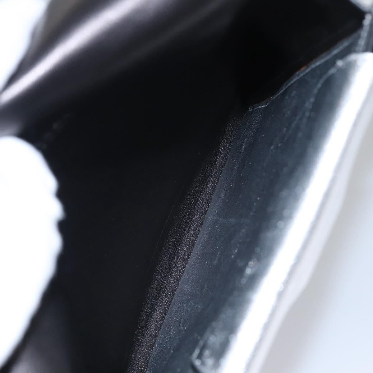 Prada Double Turn Lock Shoulder Bag Leather, SILVER, LEATHER, Shoulder bag