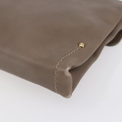 Bally Vintage Shoulder Bag Leather, BEIGE, LEATHER, Shoulder bag