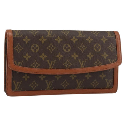 Louis Vuitton Dame Pochette Monogram Canvas, BROWN, CANVAS, Clutche & pouche