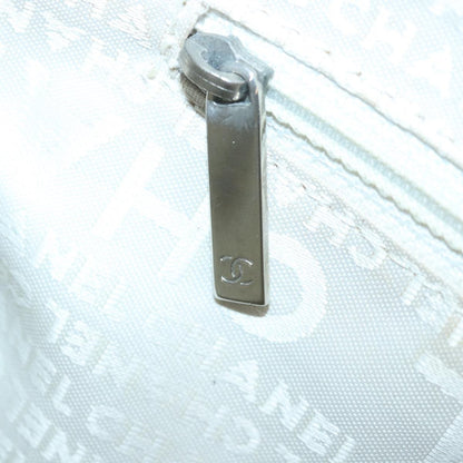 Chanel Zip Shoulder Bag Canvas, BEIGE, CANVAS, Shoulder bag