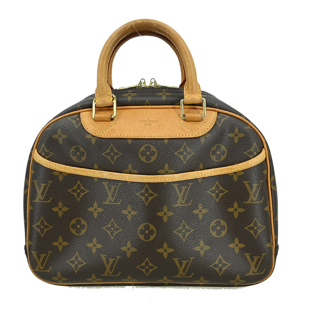 Louis Vuitton Trouville Handbag Monogram Canvas, BROWN, CANVAS, Handbag