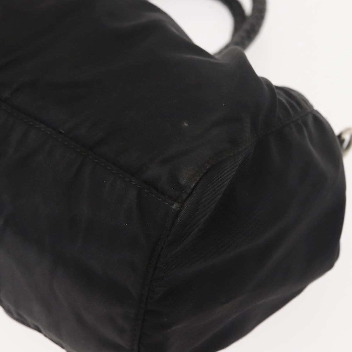 Prada Bow Convertible Tote Tessuto, BLACK, NYLON, Handbag