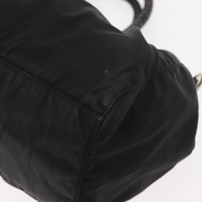 Prada Bow Convertible Tote Tessuto, BLACK, NYLON, Handbag