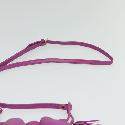 Loewe Flamenco Crossbody Bag Leather, PURPLE, LEATHER, Shoulder bag