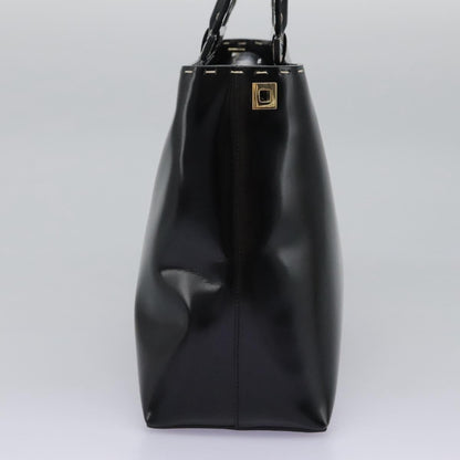 Salvatore Ferragamo Gancini handbag Patent leather, BLACK, PATENT_LEATHER, Handbag