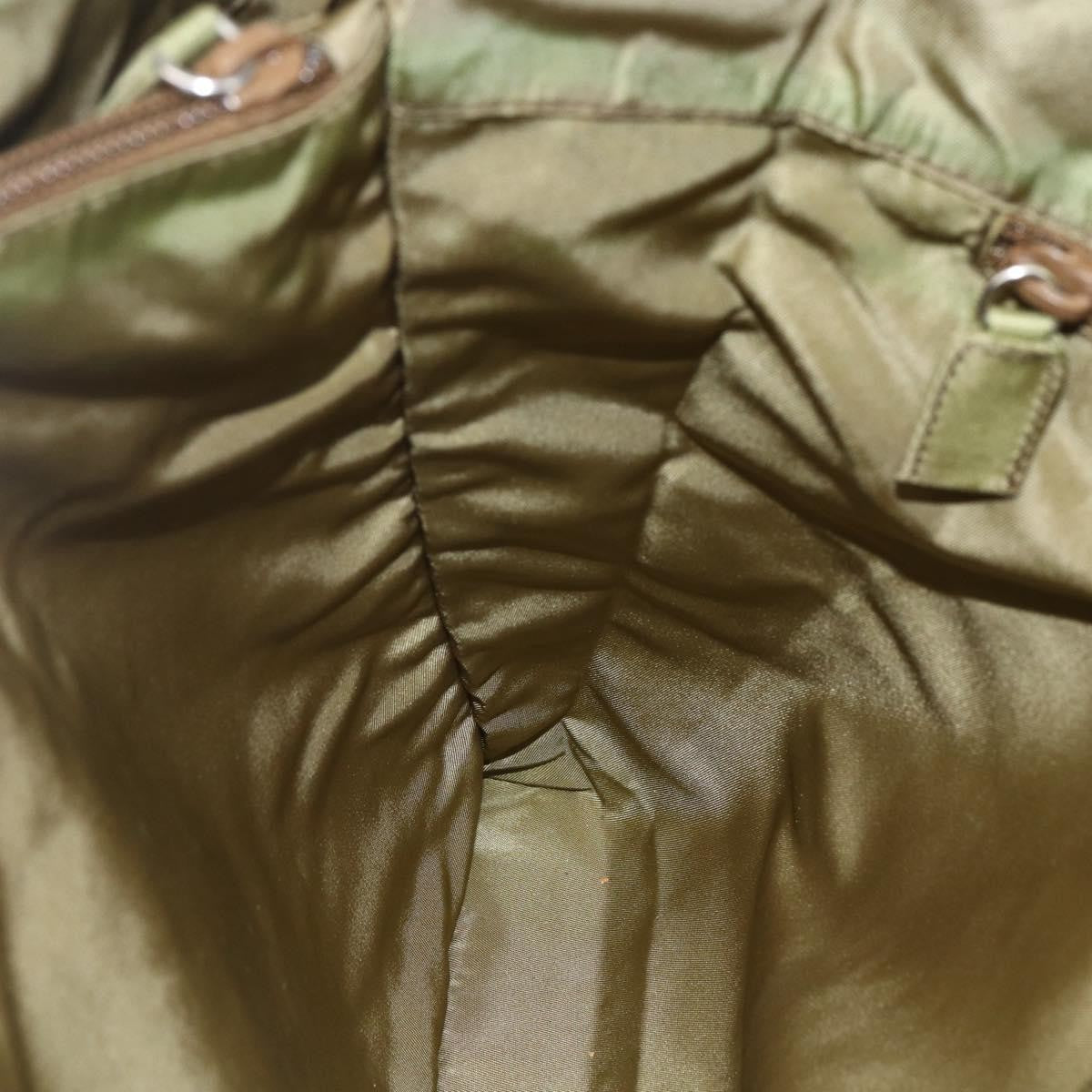 Prada Vintage Tote Tessuto, GREEN, NYLON, Tote bag