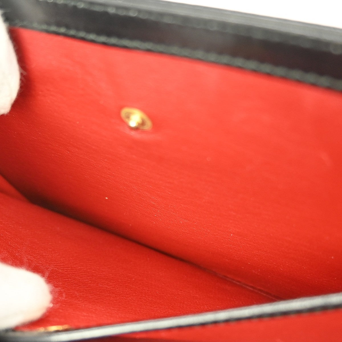 Gucci Vintage Convertible Bamboo Top Handle Bag Leather, BLACK, LEATHER, Handbag