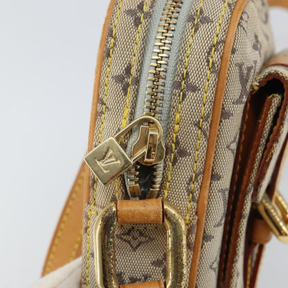 Louis Vuitton Juliette Crossbody Bag Mini Lin, BLUE, CANVAS, Shoulder bag