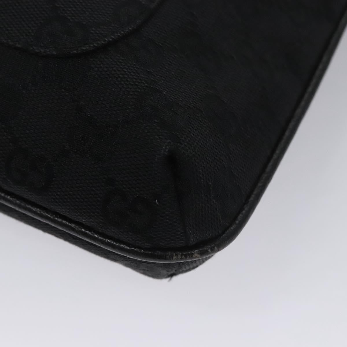 Gucci Vintage Flat Messenger Bag GG Canvas, BLACK, CANVAS, Shoulder bag