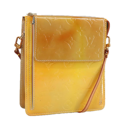 Louis Vuitton Pochette Mott Patent leather, YELLOW, PATENT_LEATHER, Clutche & pouche